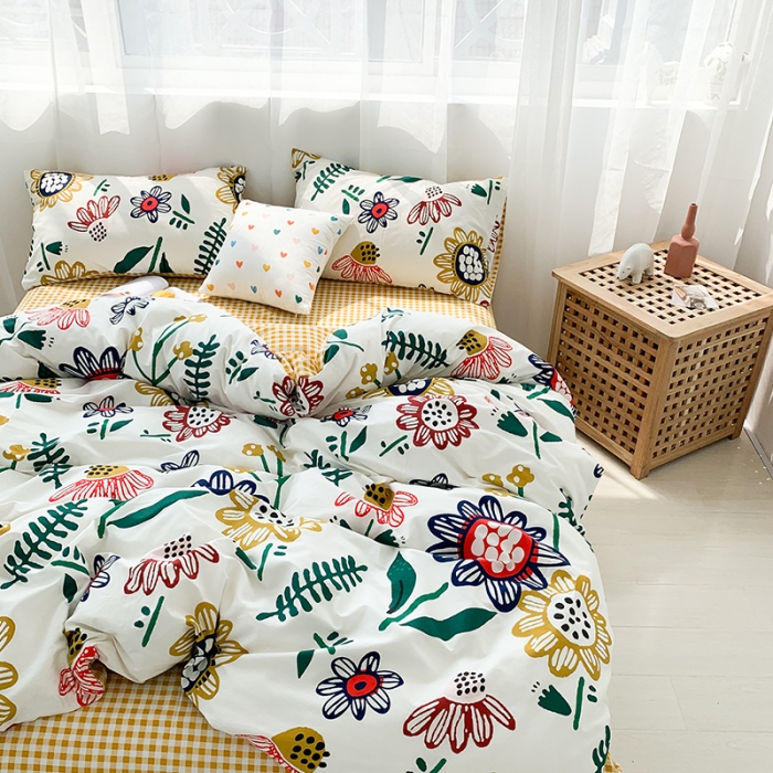 91家纺网 家纺一手货源 找家纺 狠狠爱 2020新款印花四件套 陌上花开