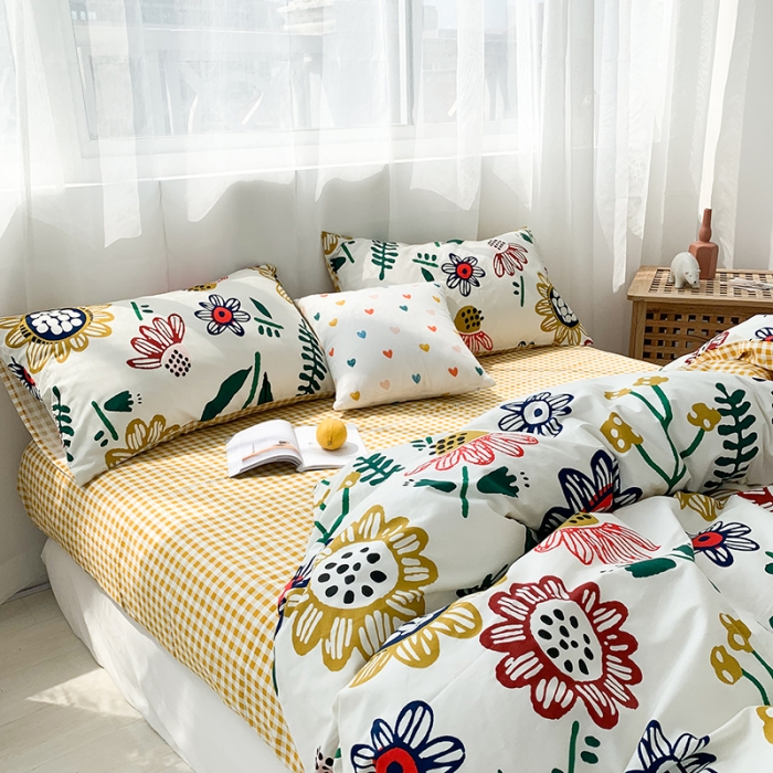 91家纺网 家纺一手货源 找家纺 狠狠爱 2020新款印花四件套 陌上花开