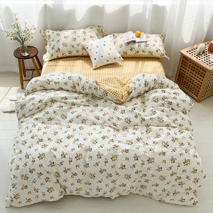 91家纺网 家纺一手货源 找家纺 狠狠爱 2020新款印花四件套 夏日悠悠