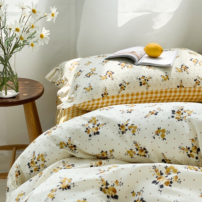 91家纺网 家纺一手货源 找家纺 狠狠爱 2020新款印花四件套 夏日悠悠