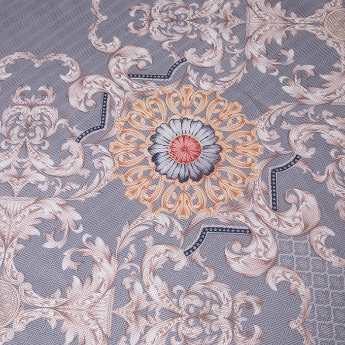 91家纺网 家纺一手货源 找家纺 棉生活 春夏新品600D冰丝软凉席三件套床笠款费列罗-紫