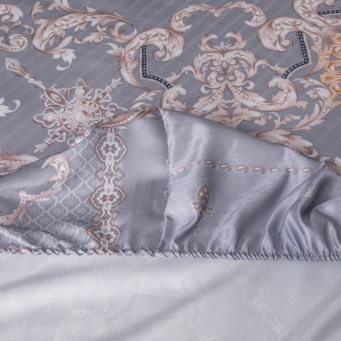 91家纺网 家纺一手货源 找家纺 棉生活 春夏新品600D冰丝软凉席三件套床笠款费列罗-紫