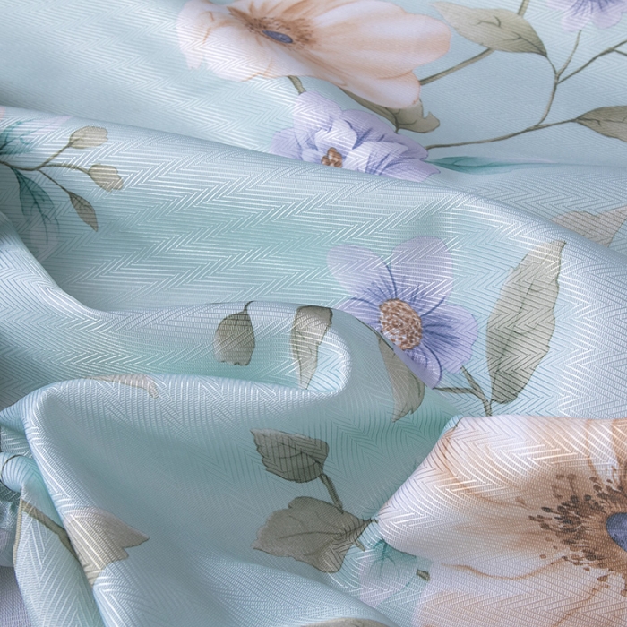 91家纺网 家纺一手货源 找家纺 棉生活 春夏新品600D冰丝软凉席三件套床笠款 花间梦