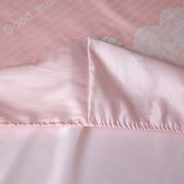 91家纺网 家纺一手货源 找家纺 棉生活  春夏新品600D冰丝软凉席三件套床笠款小清新-粉