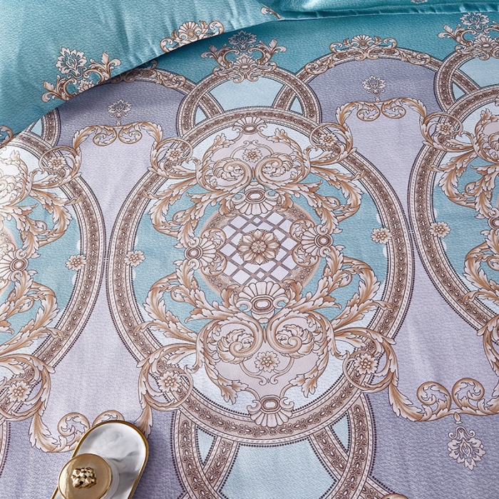 91家纺网 家纺一手货源 找家纺 棉生活 2020春夏新品600D冰丝软凉席三件套 巴顿蓝