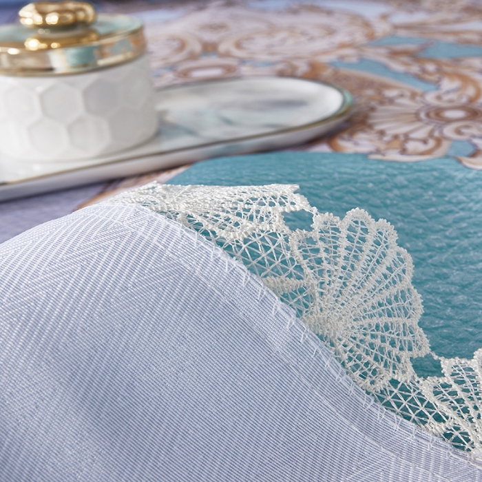 91家纺网 家纺一手货源 找家纺 棉生活 2020春夏新品600D冰丝软凉席三件套 巴顿蓝