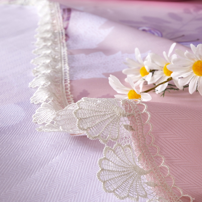 91家纺网 家纺一手货源 找家纺 棉生活 2020春夏新品600D冰丝软凉席三件套 蝶舞粉