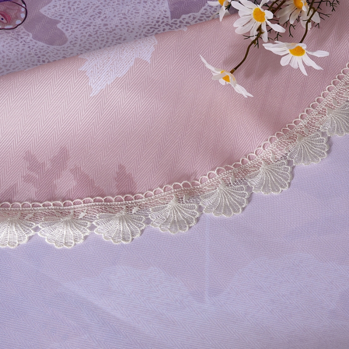 91家纺网 家纺一手货源 找家纺 棉生活 2020春夏新品600D冰丝软凉席三件套 蝶舞粉