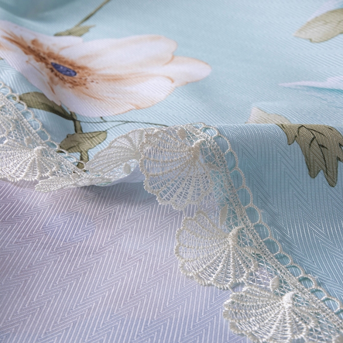 91家纺网 家纺一手货源 找家纺 棉生活 2020春夏新品600D冰丝软凉席三件套 花间梦