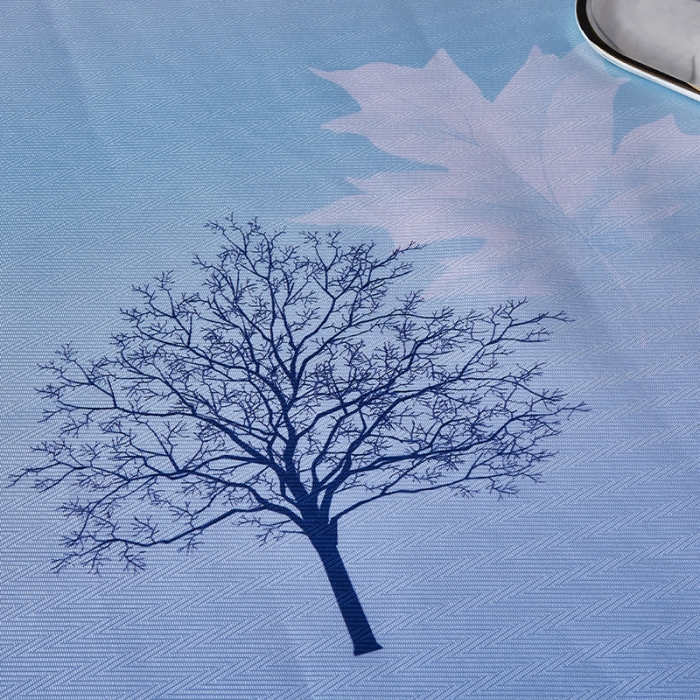 91家纺网 家纺一手货源 找家纺 棉生活2020春夏新品600D冰丝软凉席三件套 花枝雅韵-蓝