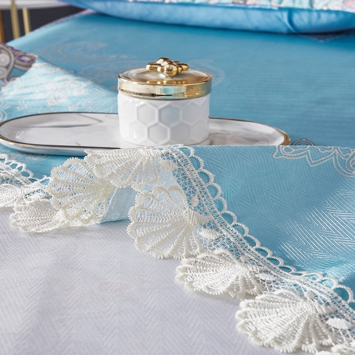 91家纺网 家纺一手货源 找家纺 棉生活 2020春夏新品600D冰丝软凉席三件套 欧典-天蓝