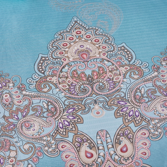 91家纺网 家纺一手货源 找家纺 棉生活 2020春夏新品600D冰丝软凉席三件套 欧典-天蓝