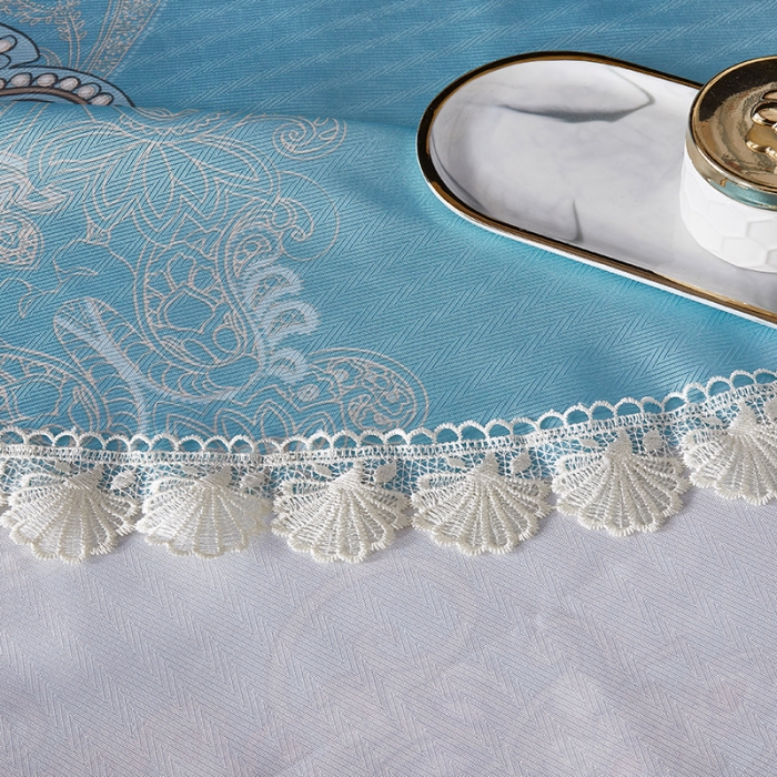 91家纺网 家纺一手货源 找家纺 棉生活 2020春夏新品600D冰丝软凉席三件套 欧典-天蓝