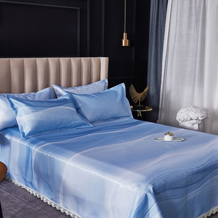 91家纺网 家纺一手货源 找家纺 棉生活 2020春夏新品600D冰丝软凉席三件套 若拉