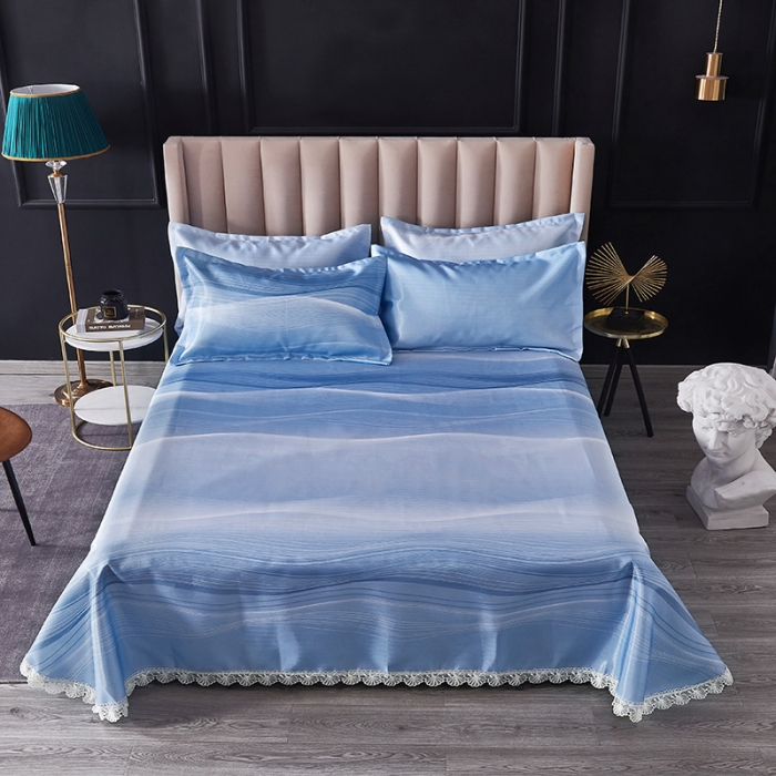 91家纺网 家纺一手货源 找家纺 棉生活 2020春夏新品600D冰丝软凉席三件套 若拉