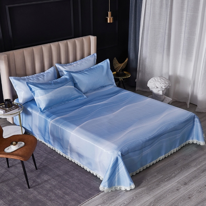 91家纺网 家纺一手货源 找家纺 棉生活 2020春夏新品600D冰丝软凉席三件套 若拉