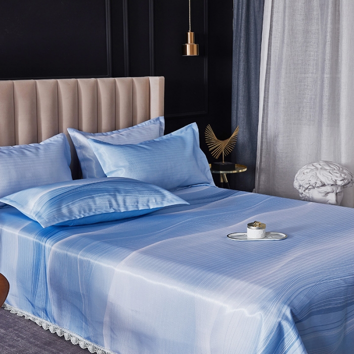 91家纺网 家纺一手货源 找家纺 棉生活 2020春夏新品600D冰丝软凉席三件套 若拉