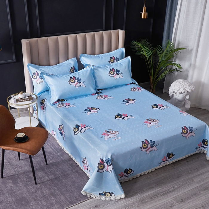 91家纺网 家纺一手货源 找家纺 棉生活 2020春夏新品600D冰丝软凉席三件套 小飞侠