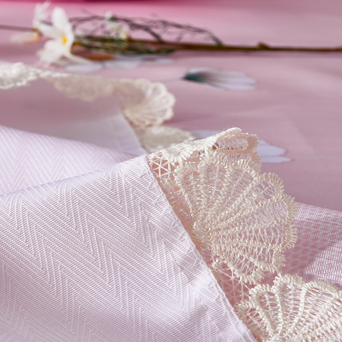 91家纺网 家纺一手货源 找家纺 棉生活 2020春夏新品600D冰丝软凉席三件套 小清新粉