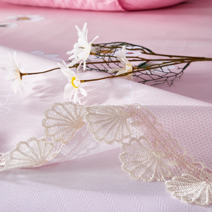 91家纺网 家纺一手货源 找家纺 棉生活 2020春夏新品600D冰丝软凉席三件套 小清新粉