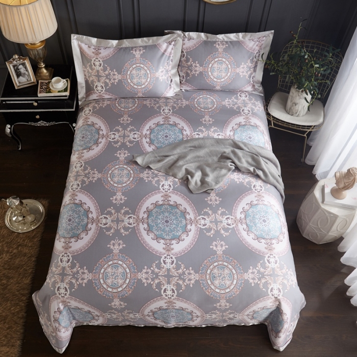 91家纺网 家纺一手货源 找家纺 威克凯丽 2023新款竹语天丝软凉席 圣保罗-灰