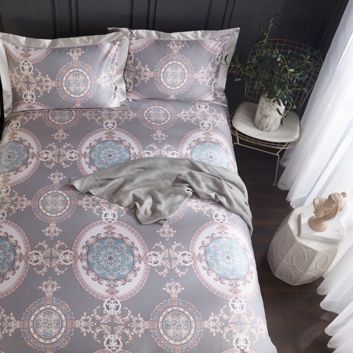 91家纺网 家纺一手货源 找家纺 威克凯丽 2023新款竹语天丝软凉席 圣保罗-灰