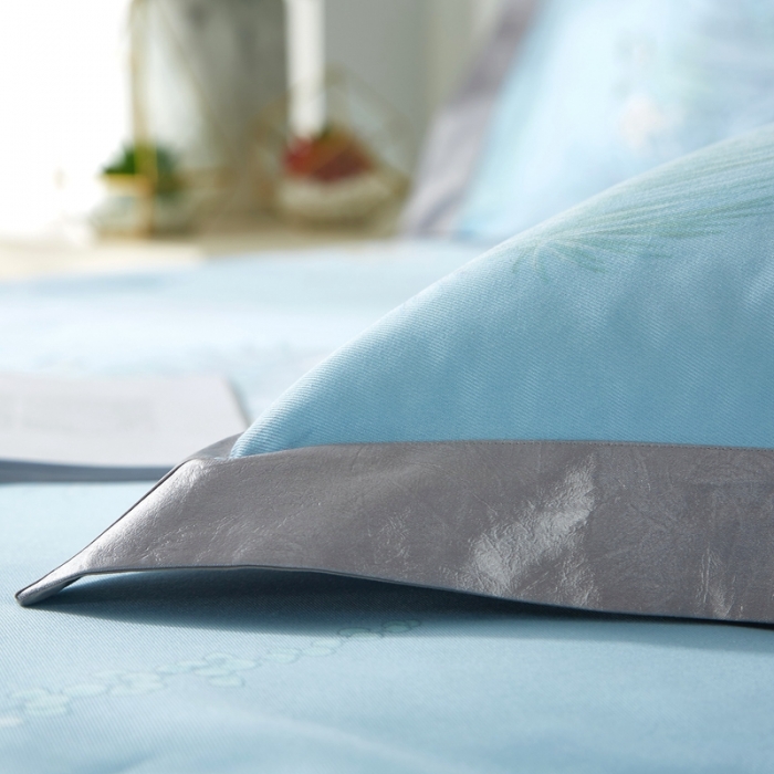 91家纺网 家纺一手货源 找家纺 威克凯丽 2023新款竹语天丝软凉席 欣然一叶