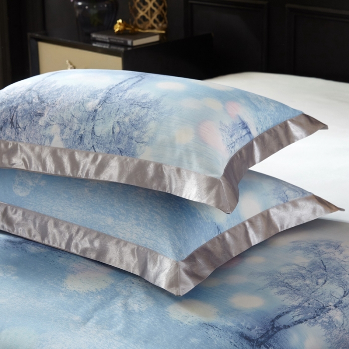 91家纺网 家纺一手货源 找家纺 威克凯丽 2023新款竹语天丝软凉席 意韵美景