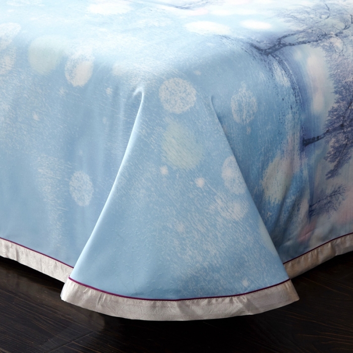 91家纺网 家纺一手货源 找家纺 威克凯丽 2023新款竹语天丝软凉席 意韵美景