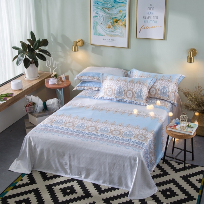 91家纺网 家纺一手货源 找家纺 威克凯丽 2023新款竹语天丝软凉席 英伦范