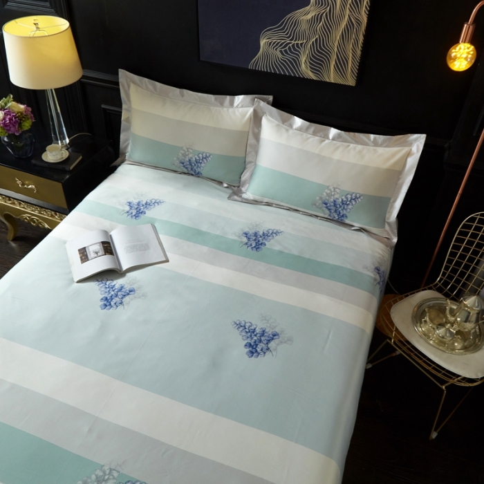 91家纺网 家纺一手货源 找家纺 威克凯丽 2023新款竹语天丝软凉席 仲夏之夜