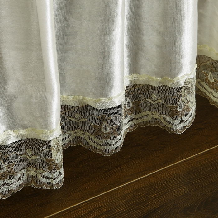 91家纺网 家纺一手货源 找家纺 情恒 2020新款蕾丝床裙 富丽-米黄