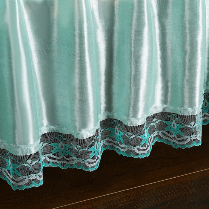 91家纺网 家纺一手货源 找家纺 （总）情恒 2020新款蕾丝床裙 富丽-水绿