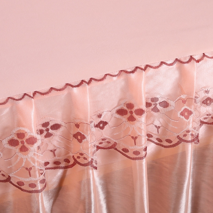 91家纺网 家纺一手货源 找家纺 情恒 2020新款蕾丝床裙 富丽-玉色