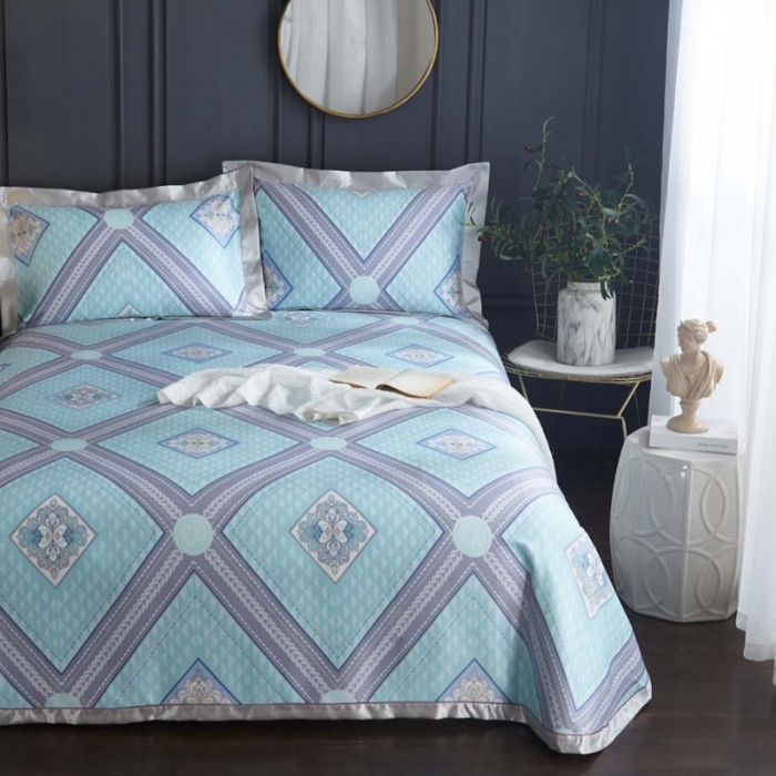 91家纺网 家纺一手货源 找家纺 威克凯丽 2023新款竹语天丝软凉席 瑞丽