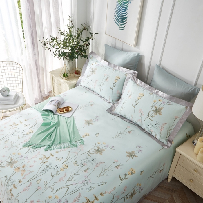 91家纺网 家纺一手货源 找家纺 威克凯丽 2023新款竹语天丝软凉席 安玥