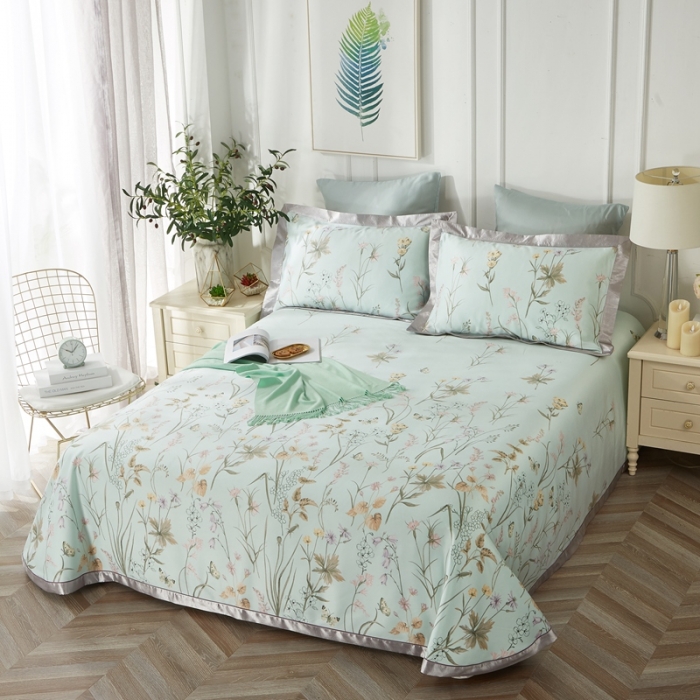 91家纺网 家纺一手货源 找家纺 威克凯丽 2023新款竹语天丝软凉席 安玥