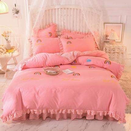 91家纺网 家纺一手货源 找家纺 （总）欧冠家纺 2020新款毛巾绣色织四件套