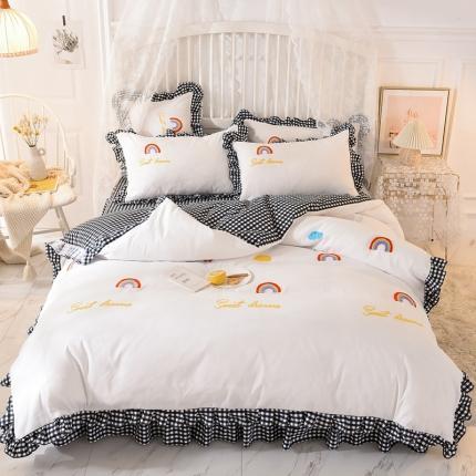 91家纺网 家纺一手货源 找家纺 （总）欧冠家纺 2020新款毛巾绣色织四件套