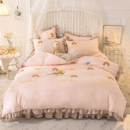 91家纺网 家纺一手货源 找家纺 （总）欧冠家纺 2020新款毛巾绣色织四件套