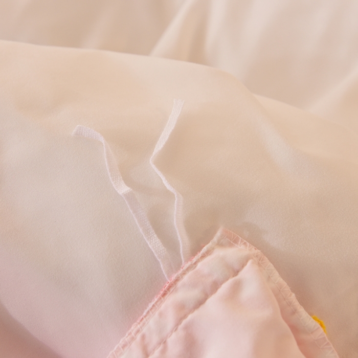 91家纺网 家纺一手货源 找家纺 欧冠家纺 2020新款毛巾绣色织四件套 倾心-粉白