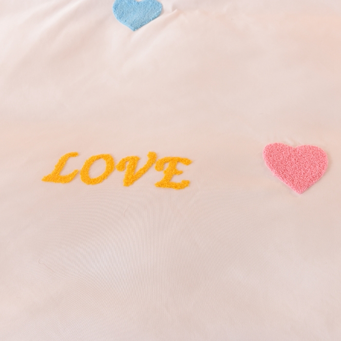 91家纺网 家纺一手货源 找家纺 欧冠家纺 2020新款毛巾绣色织四件套 倾心-富贵红