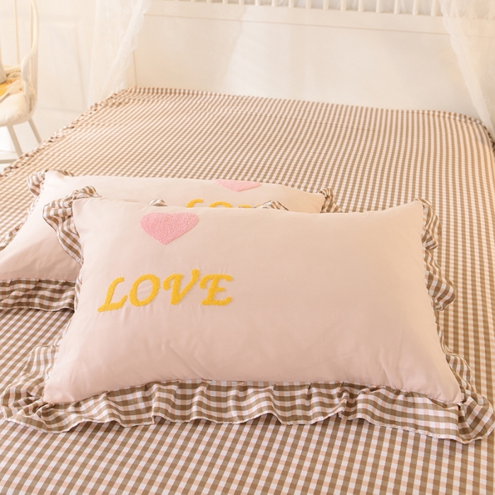 91家纺网 家纺一手货源 找家纺 欧冠家纺 2020新款毛巾绣色织四件套 倾心-玉色