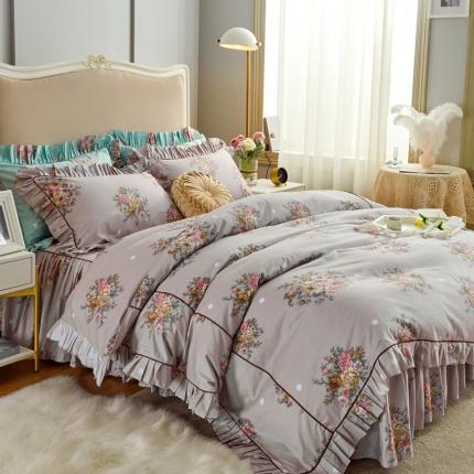 91家纺网 家纺一手货源 找家纺 （总）菊上 2020新款美式铂金系列四件套电子图