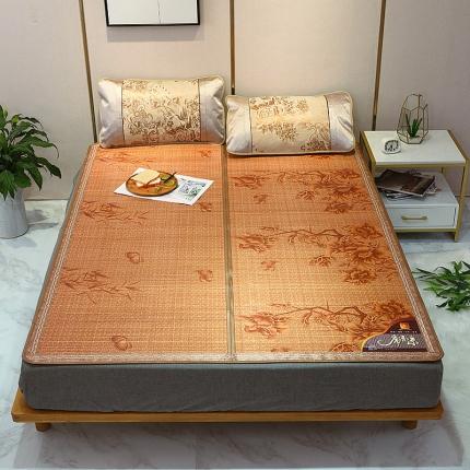 91家纺网 家纺一手货源 找家纺 2024印花竹席正反面两用凉席