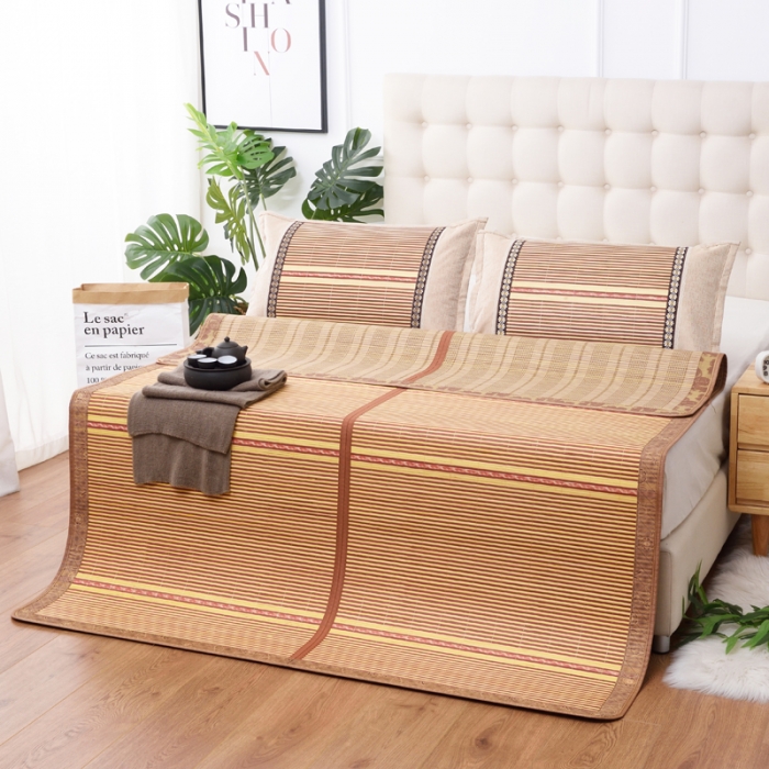 91家纺网 家纺一手货源 找家纺 2023新款双面竹席冰丝席竹凉席学生宿舍席子凉席