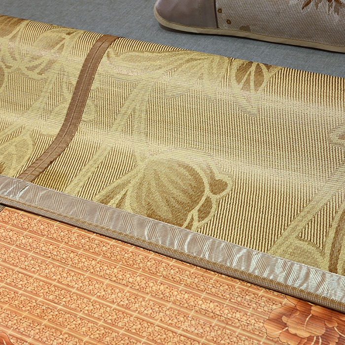 91家纺网 家纺一手货源 找家纺 2024印花竹席正反面两用凉席