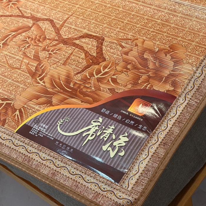 91家纺网 家纺一手货源 找家纺 2024印花竹席正反面两用凉席