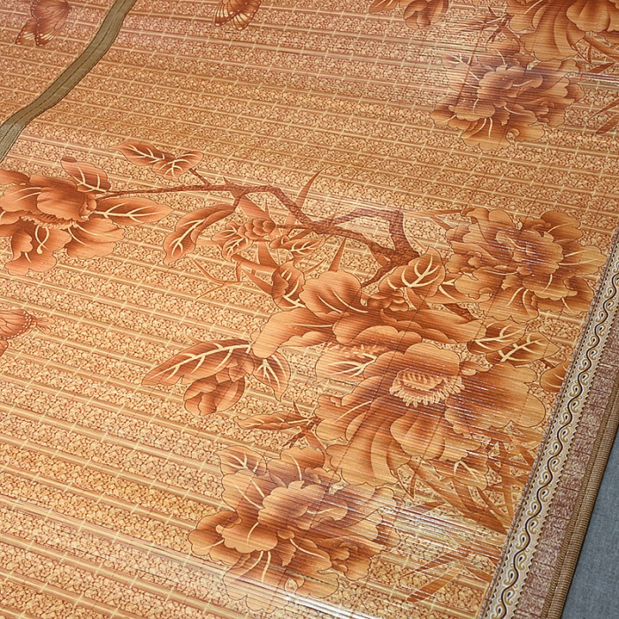 91家纺网 家纺一手货源 找家纺 2024印花竹席正反面两用凉席