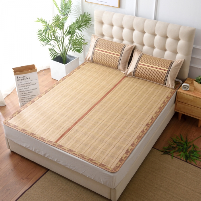 91家纺网 家纺一手货源 找家纺 2024新款双面竹席冰丝席竹凉席学生宿舍席子凉席